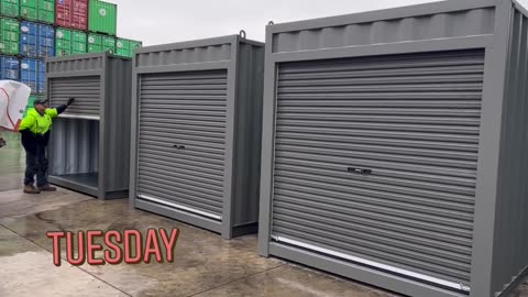 Roller Door 10ft containers