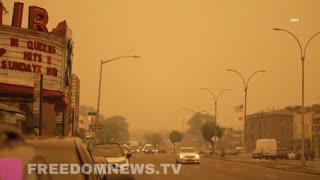 NYC ALL FLIGHTS HAVE BEEN GROUNDED TO DECREASED VISIBILITY CAUSED BY SMOKE ORIGINATING FROM CANADA’S WILDFIRES