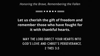 Today let us remember with thankful hearts not only those who've fought for our freedom!