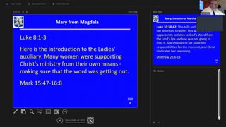 Sunday August 20, 2023 Life of the Messiah 105: Women Disciples