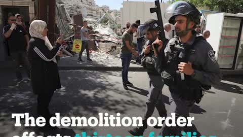 Israeli demolition order leaves Palestinians in occupied Jerusalem homeless