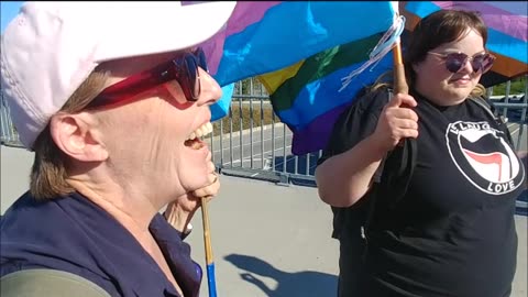 Impasse at the Overpass, Fern Street protest Aug 17, 2023