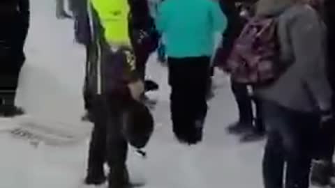 Students in Steinbach, Manitoba walked out of High School to oppose mask mandates and restrictions.