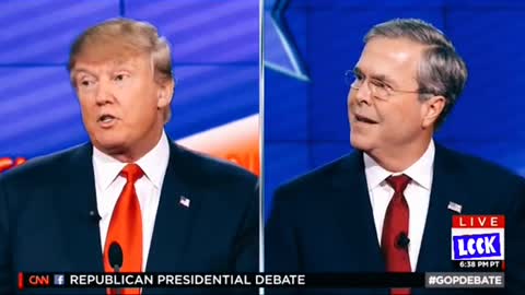 Trump"Compliments*Bush For The First on Live