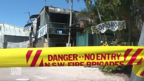 Fire incinerates Bryon Bay store