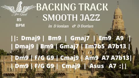 Backing Track Smooth Jazz in D Ionian & D Dorian