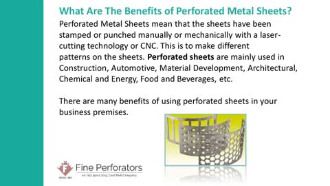 What Are The Benefits of Perforated Metal Sheets?