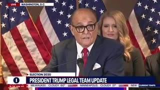 2020 History, Rudy Giuliani Says LEGAL CHALLENGES WILL PREVAIL