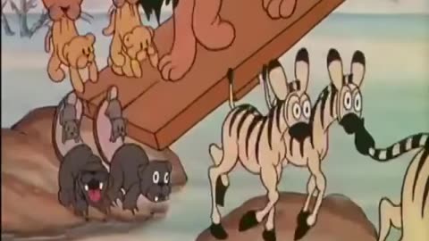 Happy to watch classic cartoon