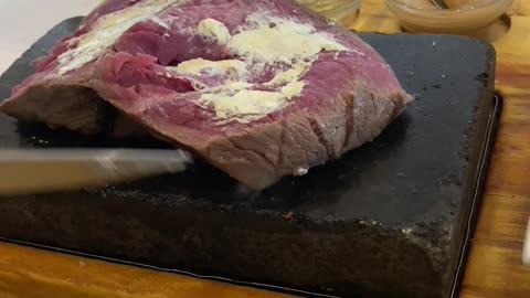 Steak on the stone
