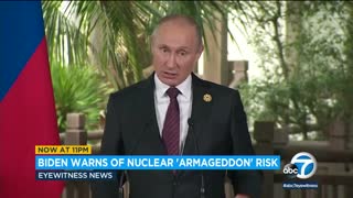 Biden: Putin's actions increase risk of nuclear 'Armageddon'