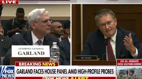 Rep. Thomas Massie Leaves Corrupt Merrick Garland Stuttering, Destroying Him for Coddling Ray Epps