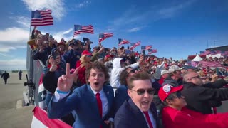 HUGE crowd of thousands as President Trump hit the campaign trail in Dayton, Ohio