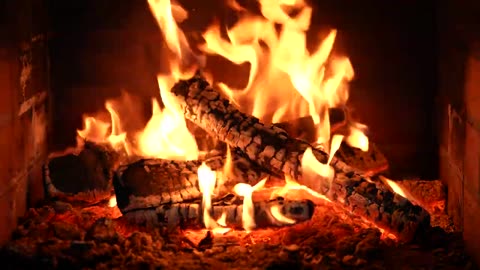 🔥 Crackling Fireplace 4K (12 HOURS). Burning Fireplace & Crackling Fire Sounds (NO Music)