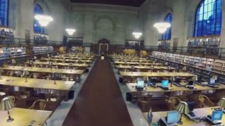 Flying A Drone In The New York Public Library