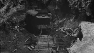 Pennsylvania Tunnel Excavation (1905 Original Black & White Film)