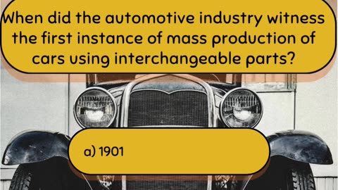 Automotive History Question 25