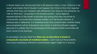 UK Column News - 7th October 2022 - Are Russia Mandating Vaccines For The Military?