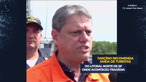 TARCÍSIO RECOMENDA SAÍDA DE TURISTAS DE ÁREAS ONDE ACONTECEU TRAGÉDIA EM SP