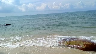 retired Traveler, Blue sky on the beach