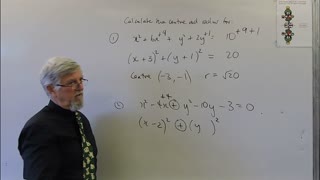 Math Graphing Set B 05 Circle Equation Centre and Radius By Completing the Square Short Cut