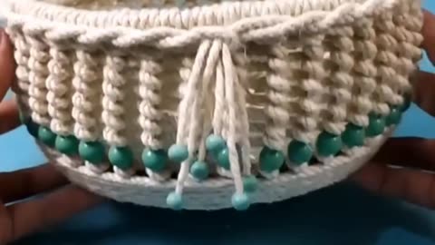 Handmade hemp rope basket course #handmade #create #thespark