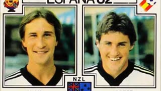 PANINI STICKERS NEW ZEALAND TEAM WORLD CUP 1982