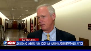 Sen. Johnson: No answers from DOJ on Jan. 6 unequal administration of justice