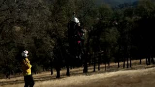 ROTOR POWER: Spectacular Footage Captures Helicopter Extinguishing Californian Wildfires