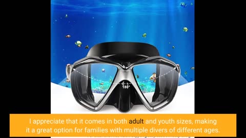 Buyer Reviews: Snorkel Diving Mask Panoramic HD Swim Mask, Anti-Fog Scuba Diving Goggles,Temper...