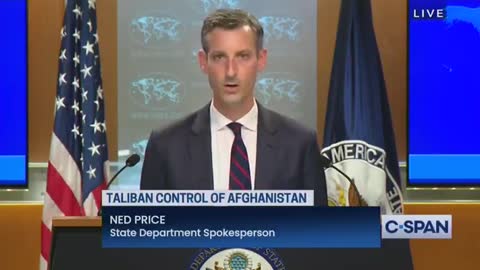 The State Department calls on the Taliban to form an “inclusive and representative government.”