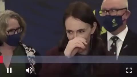 Coked Up Jacinda Adern wiping her nose before interview!