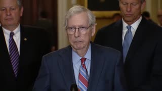 Senate Republican Leader Mitch McConnell Freezes in mid-sentence