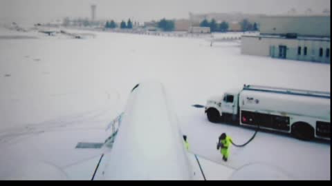 Snow Departure Tail Camera of Fuel Truck