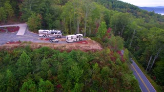 Aerial video tour of A Mountain View Vacation - Senior RV Park