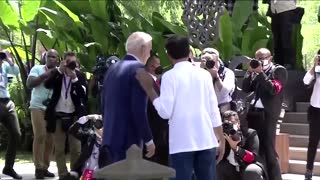 Widodo saves tripping Biden on Bali mangrove tour