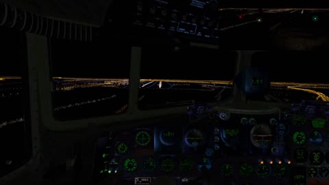 X Plane 12 AeroWorx DC 3 Night Landing KDFW