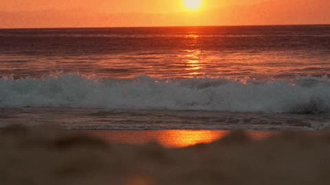 A Video Footage of Beach Waves