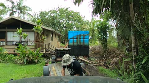 trailer off a trailer