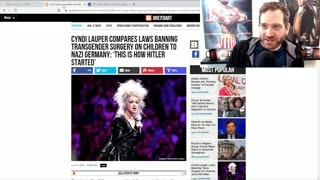 CYNDI LAUPER SAYS LAWS AGAINST KID GENDER MUTILATION IS HOW HITLER STARTED