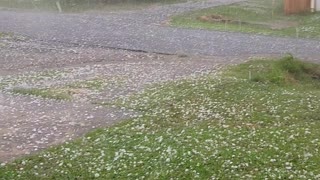 Hailstorm in London, Arkansas