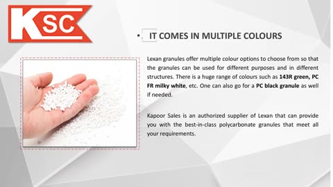 Why are Lexan Granule Superiors?