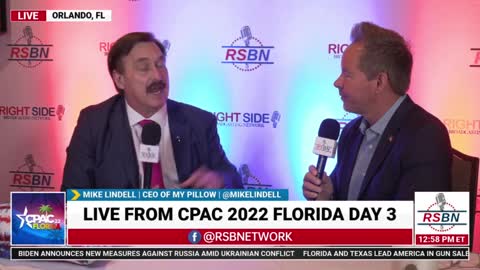 Mike Lindell with Brain Glenn on CPAC 2022