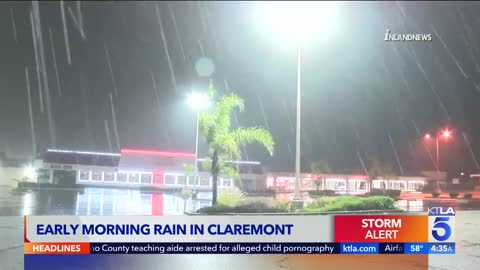 Early morning rain hits Southern California