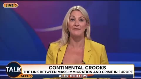 Watch British TV anchor Alex Phillips go off about migrant crime in London🔥