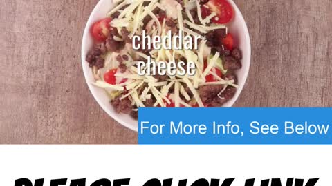 Easy Keto Ground Beef Recipes 😃 Keto Smoky Cheeseburger Salad : Short 1 minute summary! 😃 #shorts