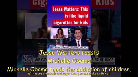 "IT'S LIKE LIQUID CIGARETTES FOR KIDS" MICHELLE OBAMA THE NEW 'PUSHER'