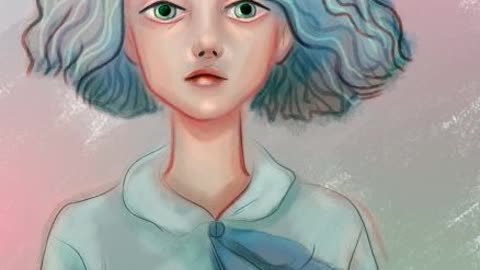 I draw a girl in anime style