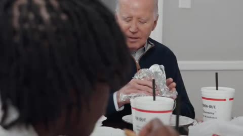 Joe Biden brought Chicken over to a Black Family’s Home while he ate a Hamburger