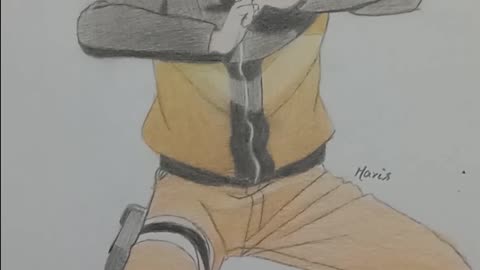 Anime Naruto sketch. Anime drawing